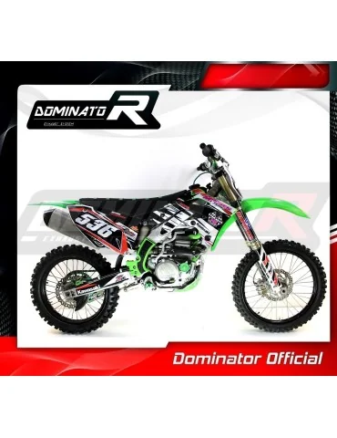 Coude de collecteur d'échappement Dominator PowerBomb pour Kawasaki KX 450 F KXF (2012-2015)