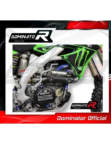 Coude de collecteur d'échappement Dominator PowerBomb pour Kawasaki KX 450 F KXF (2010-2011)