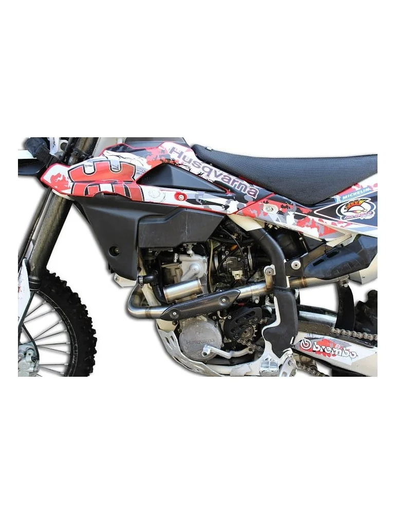 Coude de collecteur d'échappement Dominator PowerBomb pour Husqvarna TXC 310 R (2013-2014)