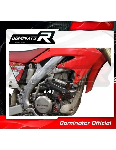 Coude de collecteur d'échappement Dominator PowerBomb pour Honda CRF 450 R (2004-2008)