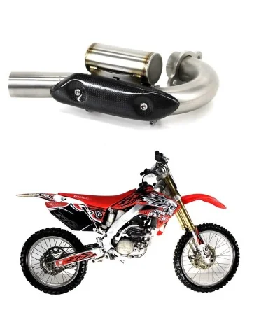 Coude de collecteur d'échappement Dominator PowerBomb pour Honda CRF 250 R (2006-2009)