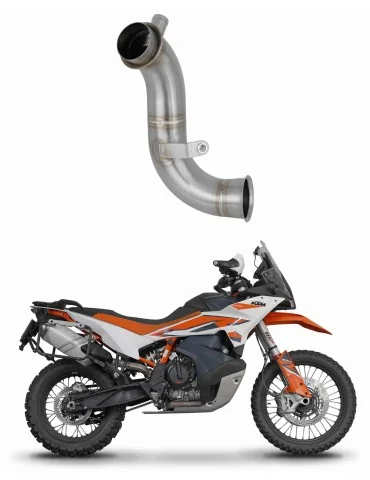 Tube central de liaison inox Dominator pour KTM 890 Adventure / R + Euro 5 (2024-2025)