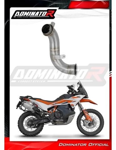 Tube central de liaison inox Dominator pour KTM 790 Adventure / R + Euro 5 (2024-2025)