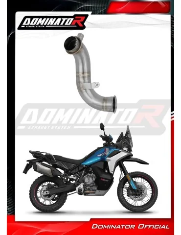 Tube central de liaison inox Dominator DECAT pour CF Moto 800 MT-X (2025)