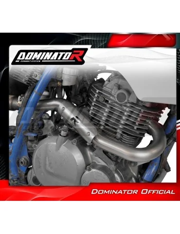 Coude de collecteur d'échappement Dominator pour Suzuki DR 350 (1990-1999)