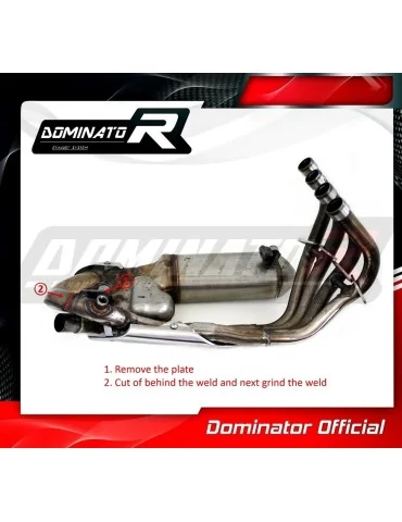 Décatalyseur inox Dominator pour Honda CBR 600 F PC41 2011-2015