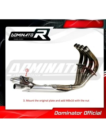 Décatalyseur inox Dominator pour Honda CBR 600 F PC41 2011-2015