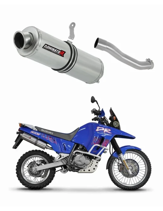 Silencieux slip-on Dominator ST pour Suzuki DR 800 S Big côté droit (1991-1997)