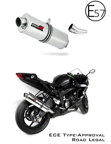 Silencieux slip-on homologué Dominator OV pour Kawasaki ZX6R 636 (2009-2020)