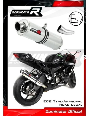 Silencieux slip-on homologué Dominator ST pour Kawasaki ZX6R 636 (2009-2020)