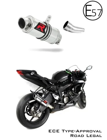 Silencieux slip-on homologué Dominator GP1 pour Kawasaki ZX6R 636 (2009-2020)