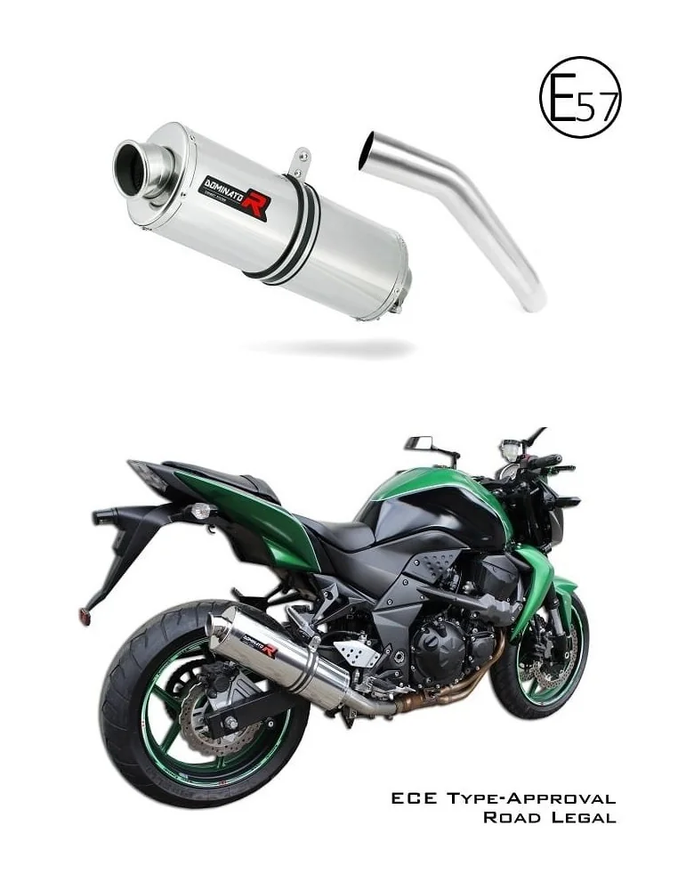 Silencieux slip-on homologué Dominator OV pour Kawasaki Z750 (2007-2012)