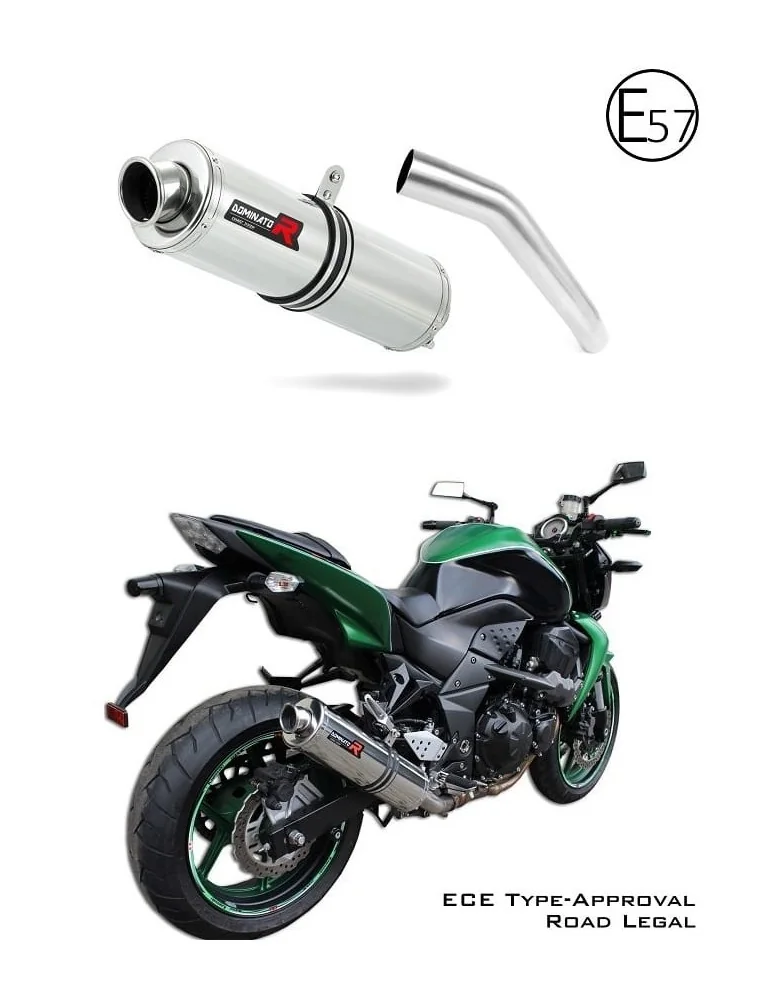 Silencieux slip-on homologué Dominator ST pour Kawasaki Z750 (2007-2012)