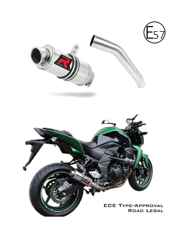 Silencieux slip-on homologué Dominator GP1 pour Kawasaki Z750 (2007-2012)