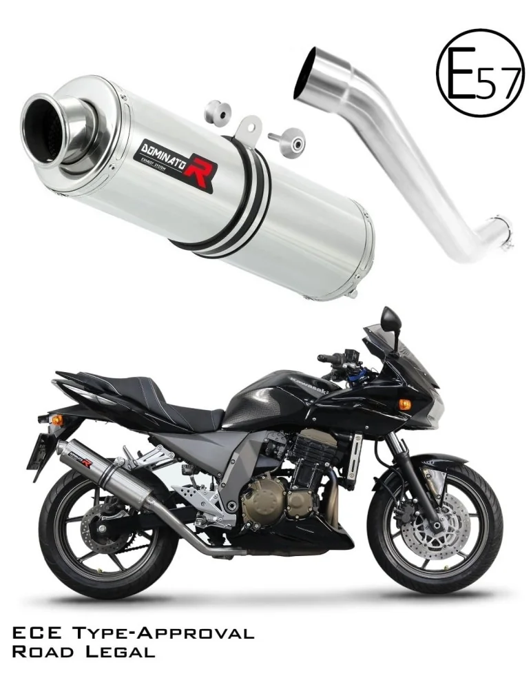 Silencieux slip-on homologué Dominator ST pour Kawasaki Z750 (2004-2006)