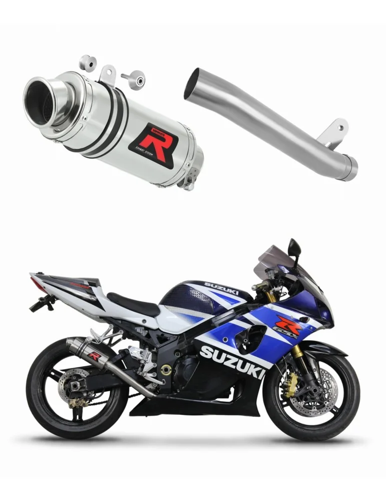 Silencieux slip-on Dominator GP1 pour Suzuki GSXR 1000 K1 - K4 (2001-2004)