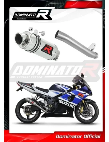 Silencieux slip-on Dominator GP1 pour Suzuki GSXR 1000 K1 - K4 (2001-2004)