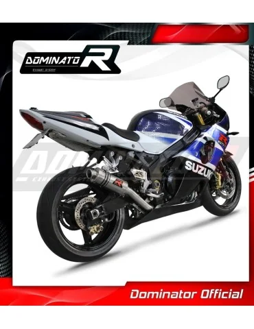 Silencieux slip-on Dominator GP1 pour Suzuki GSXR 1000 K1 - K4 (2001-2004)