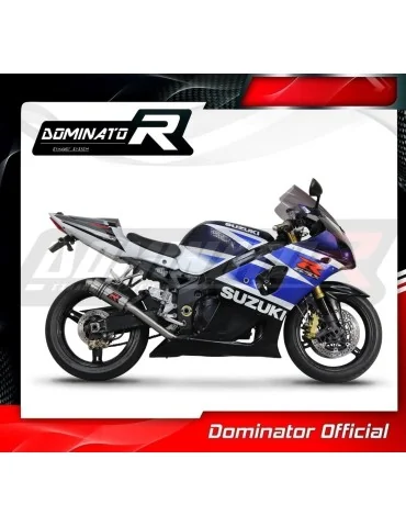 Silencieux slip-on Dominator GP1 pour Suzuki GSXR 1000 K1 - K4 (2001-2004)