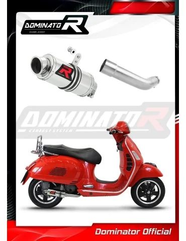 Silencieux slip-on Dominator GP1 pour Piaggio Vespa GTS 125 (2007-2012)