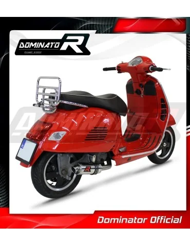 Silencieux slip-on Dominator GP1 pour Piaggio Vespa GTS 125 (2007-2012)