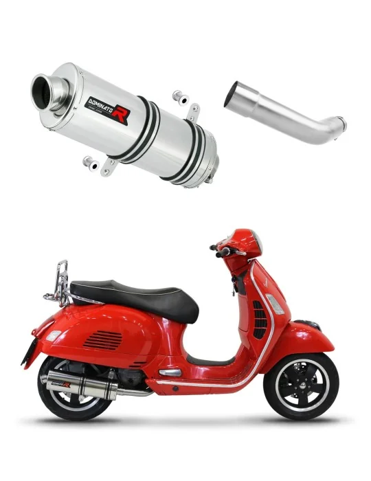 Silencieux slip-on Dominator OV pour Piaggio Vespa GTS 125 (2007-2012)