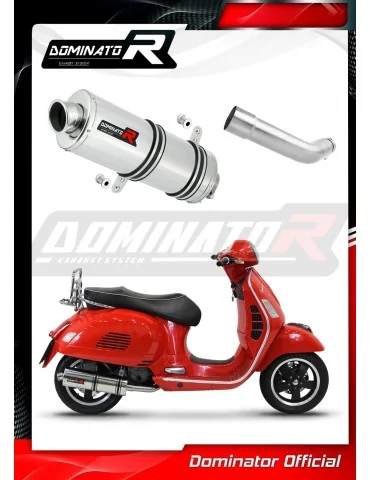 Silencieux slip-on Dominator OV pour Piaggio Vespa GTS 125 (2007-2012)
