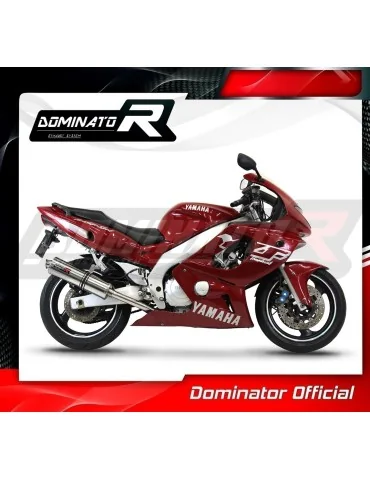 Silencieux slip-on homologué Dominator ROND pour Yamaha YZF 600R Thundercat (1996-2006)