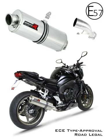 Silencieux slip-on homologué Dominator OVAL pour Yamaha FZ1 1000 Fazer (2006-2015)