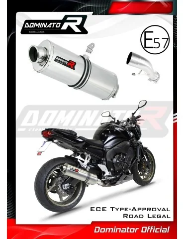 Silencieux slip-on homologué Dominator OVAL pour Yamaha FZ1 1000 Fazer (2006-2015)
