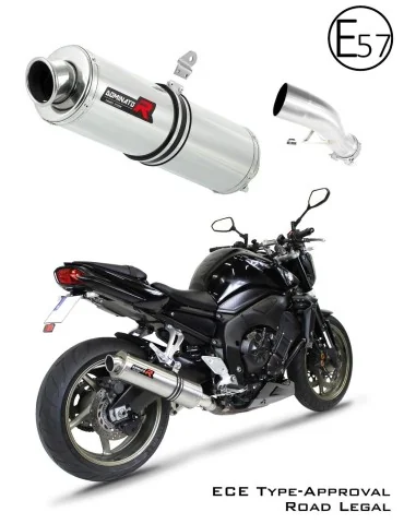 Silencieux slip-on homologué Dominator ROND pour Yamaha FZ1 1000 Fazer (2006-2015)