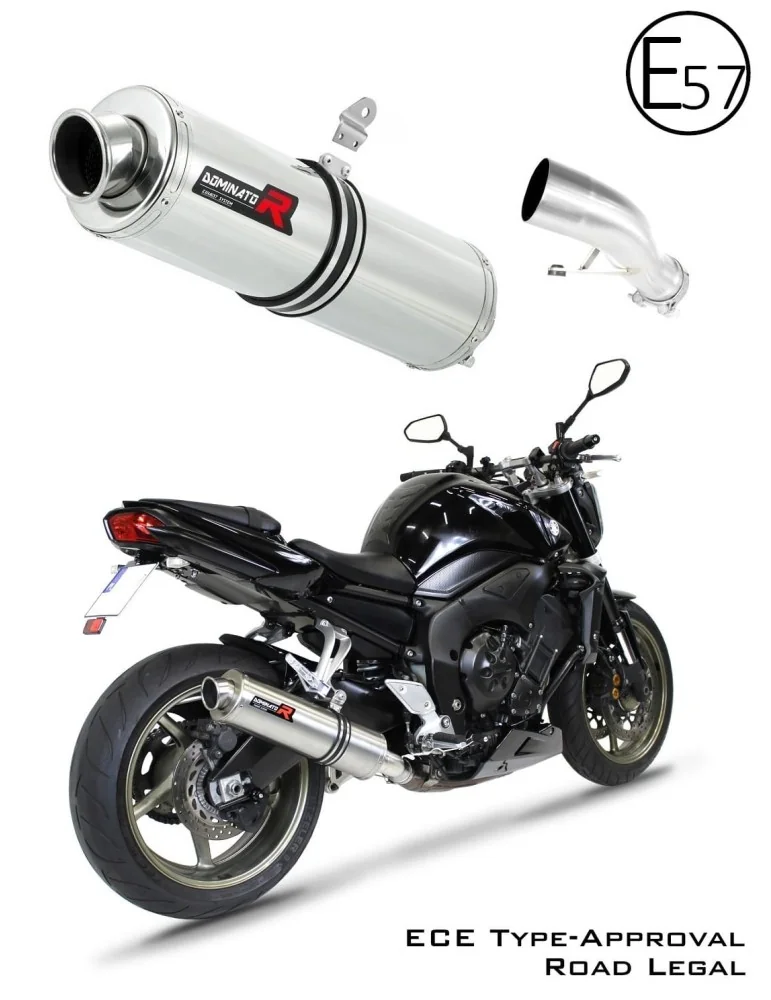 Silencieux slip-on homologué Dominator ROND pour Yamaha FZ1 1000 Fazer (2006-2015)