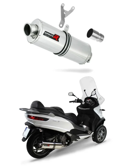 Silencieux slip-on Dominator OV pour Piaggio MP3 500 (2008-2022)