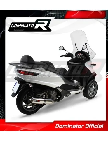 Silencieux slip-on Dominator ST pour Piaggio MP3 500 (2008-2022)