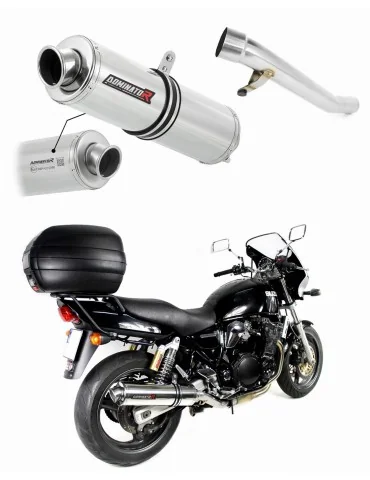 Silencieux slip-on homologué Dominator ROND pour Suzuki GSX 750 Inazuma (1998-2003)