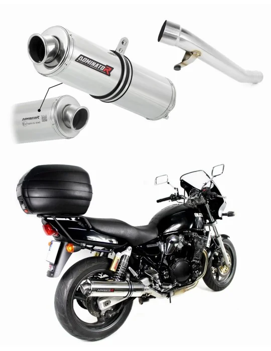 Silencieux slip-on homologué Dominator ROND pour Suzuki GSX 750 Inazuma (1998-2003)