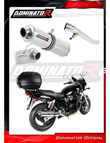 Silencieux slip-on homologué Dominator ROND pour Suzuki GSX 750 Inazuma (1998-2003)