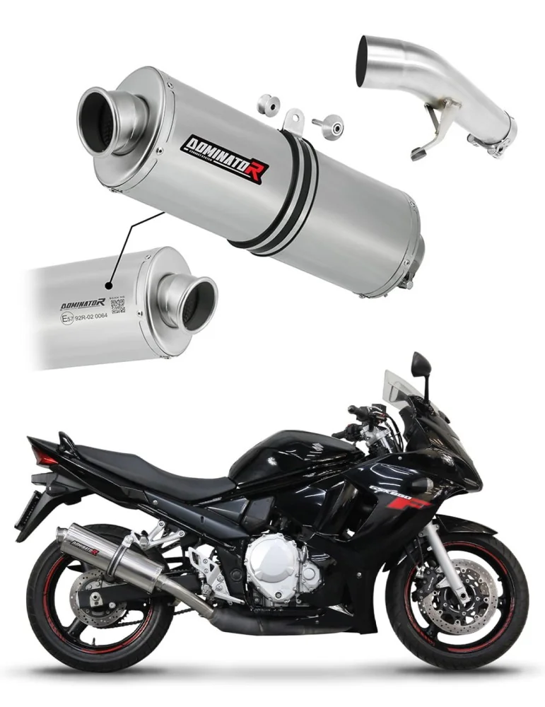 Silencieux slip-on homologué Dominator OV pour Suzuki GSXF 650 (2007-2016)