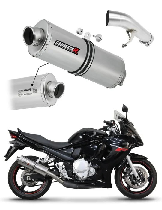 Silencieux slip-on homologué Dominator OV pour Suzuki GSXF 650 (2007-2016)