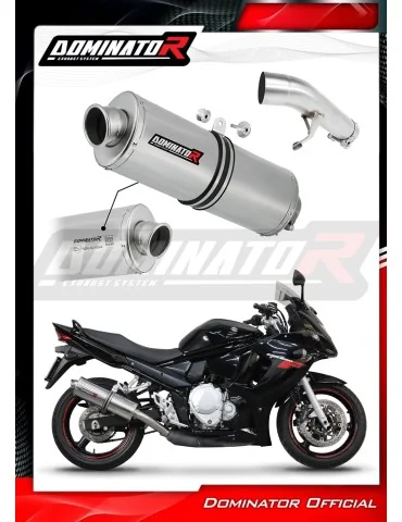 Silencieux slip-on homologué Dominator OV pour Suzuki GSXF 650 (2007-2016)