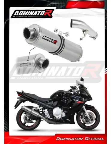 Silencieux slip-on homologué Dominator ST pour Suzuki GSXF 650 (2007-2016)