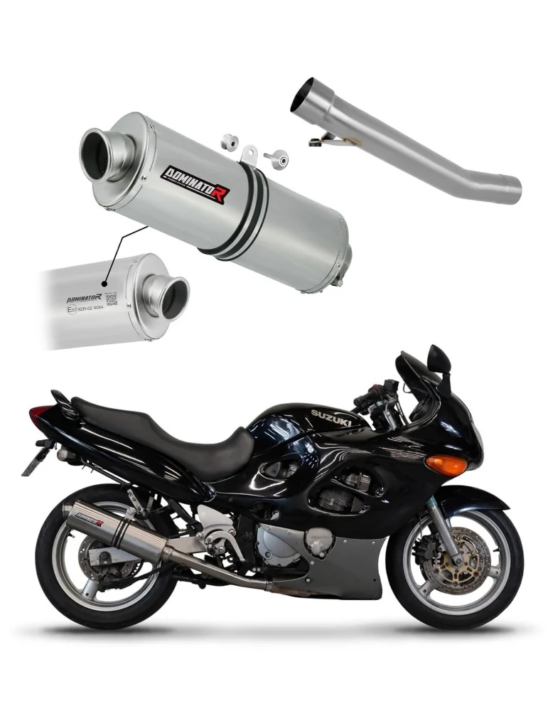 Silencieux slip-on homologué Dominator OV pour Suzuki GSXF 750 (1998-2006)
