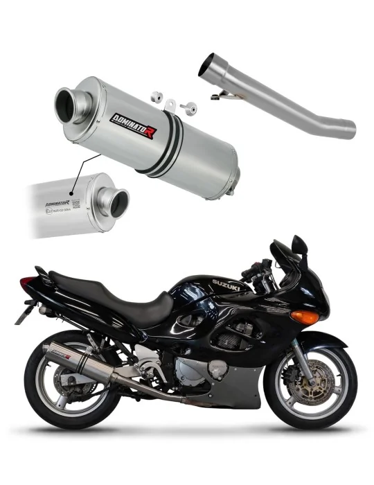 Silencieux slip-on homologué Dominator OV pour Suzuki GSXF 750 (1998-2006)