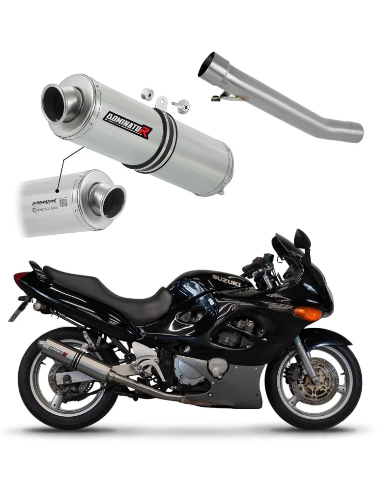 Silencieux slip-on homologué Dominator ST pour Suzuki GSXF 600 (1998-2006)