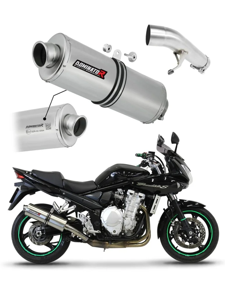 Silencieux slip-on homologué Dominator OV pour Suzuki GSF 1250 N / S Bandit (2007-2016)