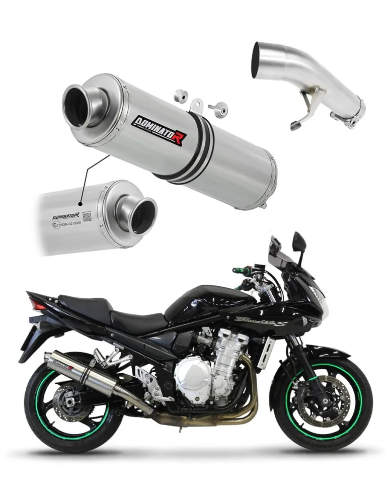 Silencieux slip-on homologué Dominator ST pour Suzuki GSF 1250 N / S Bandit (2007-2016)
