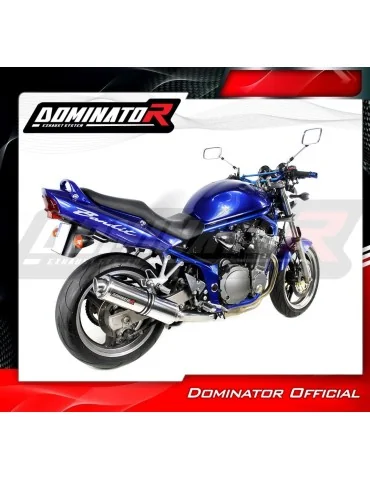 Silencieux slip-on homologué Dominator ROND pour Suzuki GSF 1200 Bandit (2001-2005)