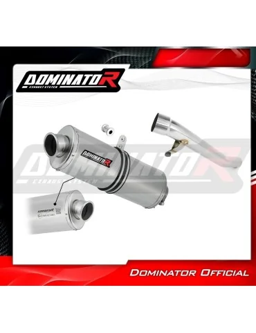 Silencieux slip-on homologué Dominator OVAL pour Suzuki GSF 1200 Bandit (1996-2000)