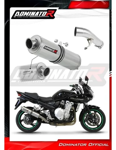 Silencieux slip-on homologué Dominator ST pour Suzuki GSF 650 N / S Bandit (2007-2016)