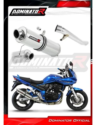 Silencieux slip-on homologué Dominator ROND pour Suzuki GSF 650 S Bandit (2005-2006)